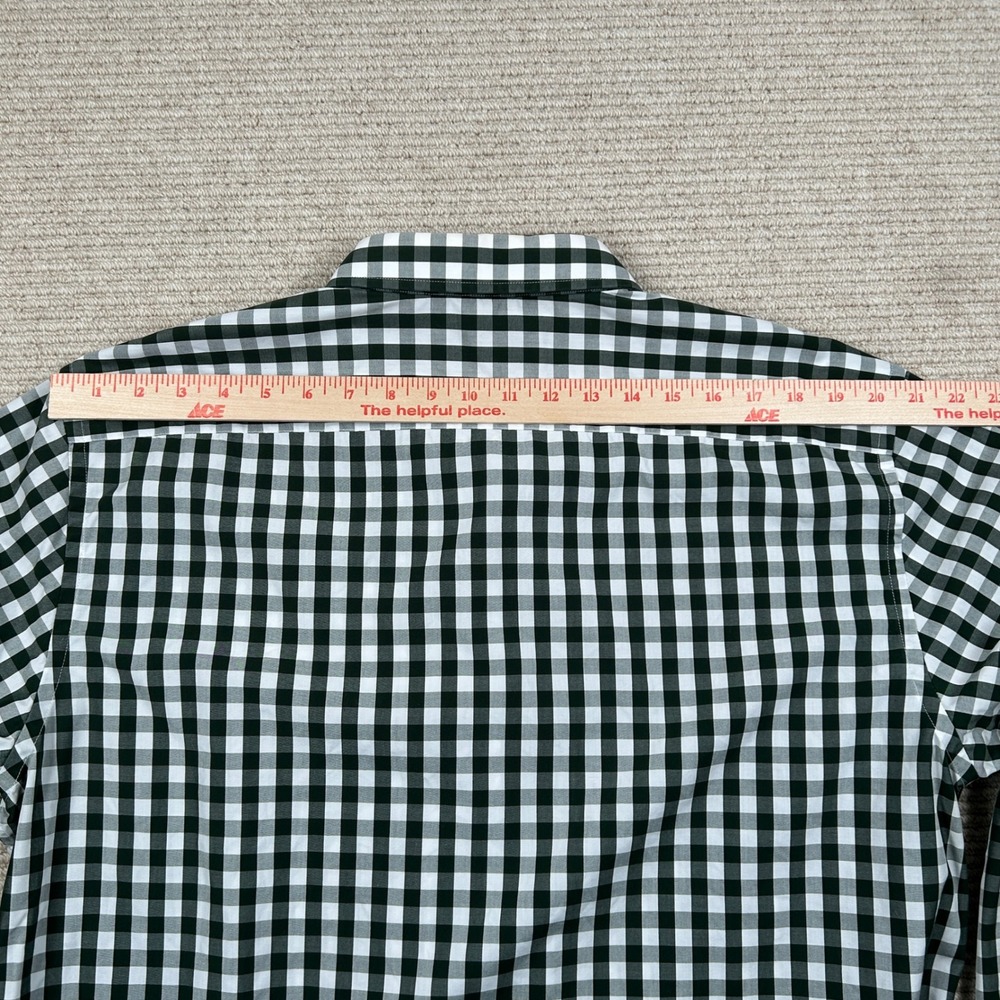 Untuckit Button Down Shirt Mens XXL Green White Gingham Preppy Classic Casual - Picture 10 of 13